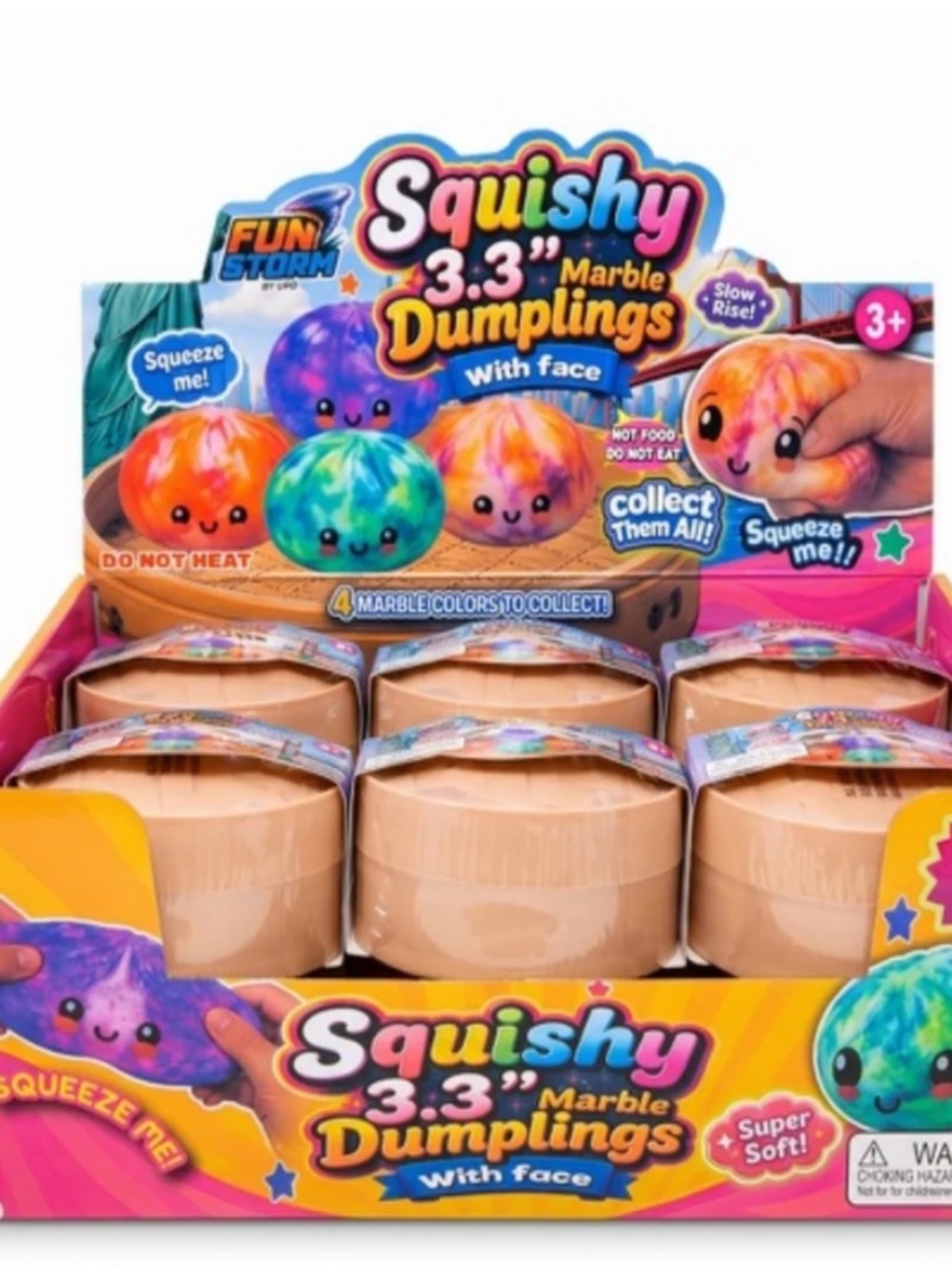 Fun Storm Mystery Squishy Marble Dumpling Blind Box (1pc by order )
